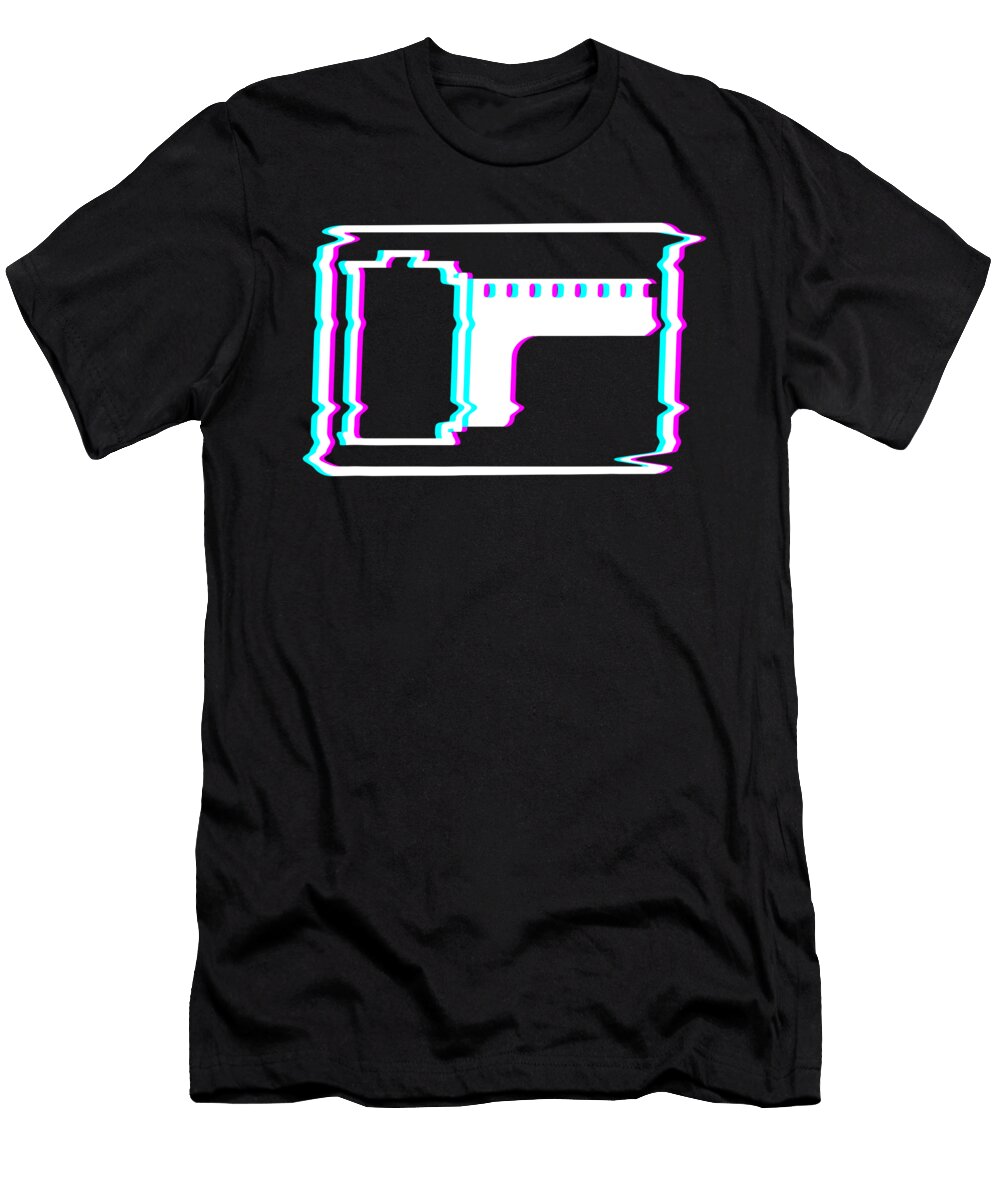 35mm Film Vaporwave Aesthetic Glitch Art 1 T-Shirt