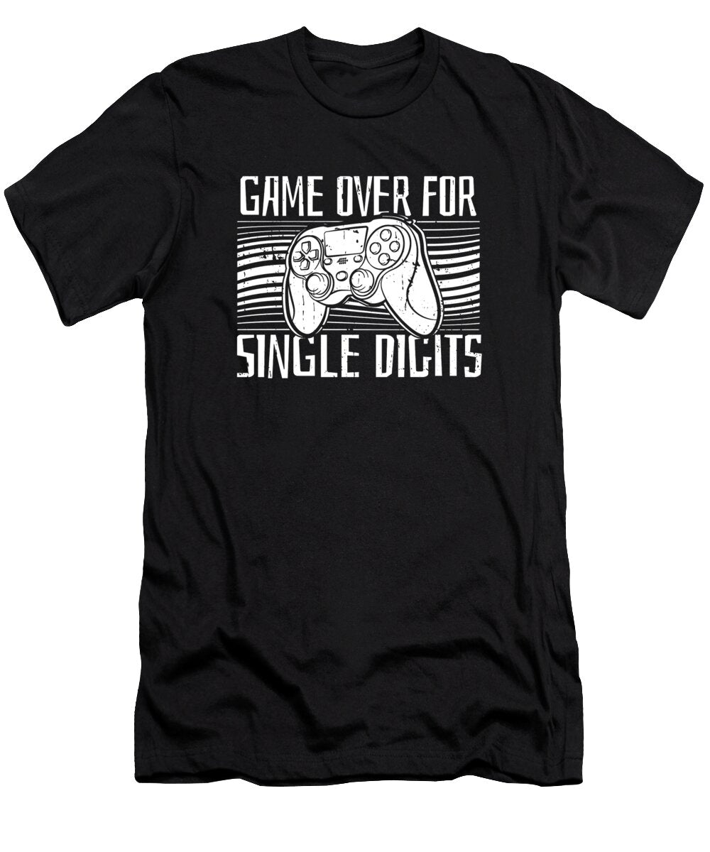 36 Gaming 10th Birthday Video Games 10 Year Old Gamer Crazy Squirrel T-Shirt