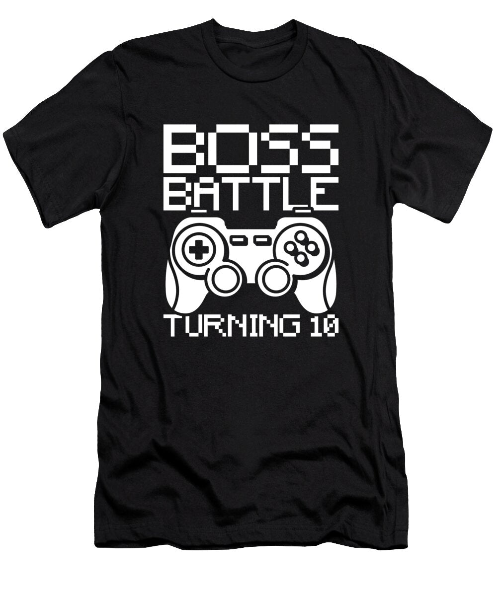 39 Gaming 10th Birthday Video Games 10 Year Old Gamer Crazy Squirrel T-Shirt