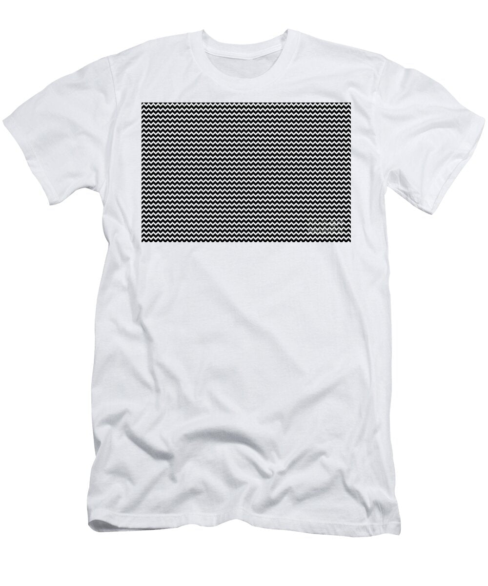 3d Grey Boxes Patternblack and White Chevron Line Pattern Petite Patterns T-Shirt