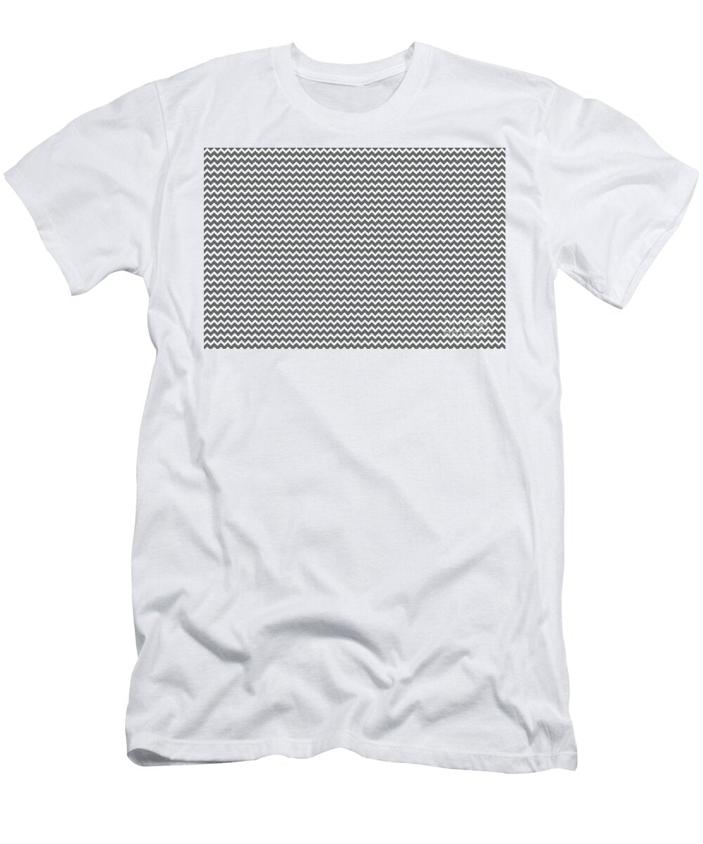 3d Grey Boxes Patterngrey and White Chevron Line Pattern Petite Patterns T-Shirt