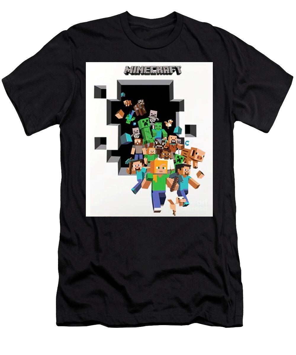 3d Minecraft Wall Stickers Khan Bethany T-Shirt