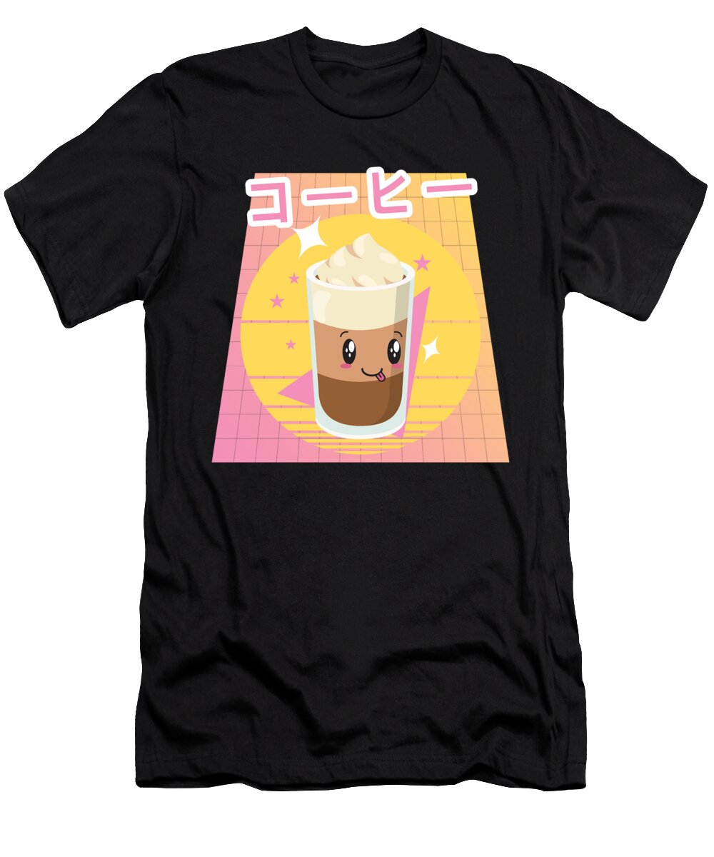 4 90s Kawaii Japanese Pink Cooffee Milk Gifts Fuzius T-Shirt