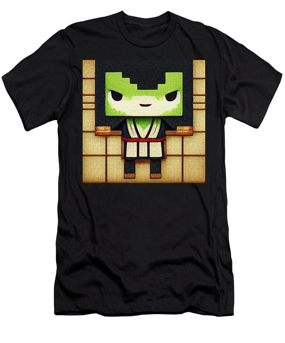 4 Alien Pixel Art Kelly Johnson T-Shirt