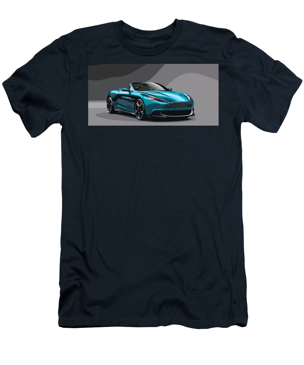 4 Aston Martin Vanquish S Volante Thespeedart T-Shirt