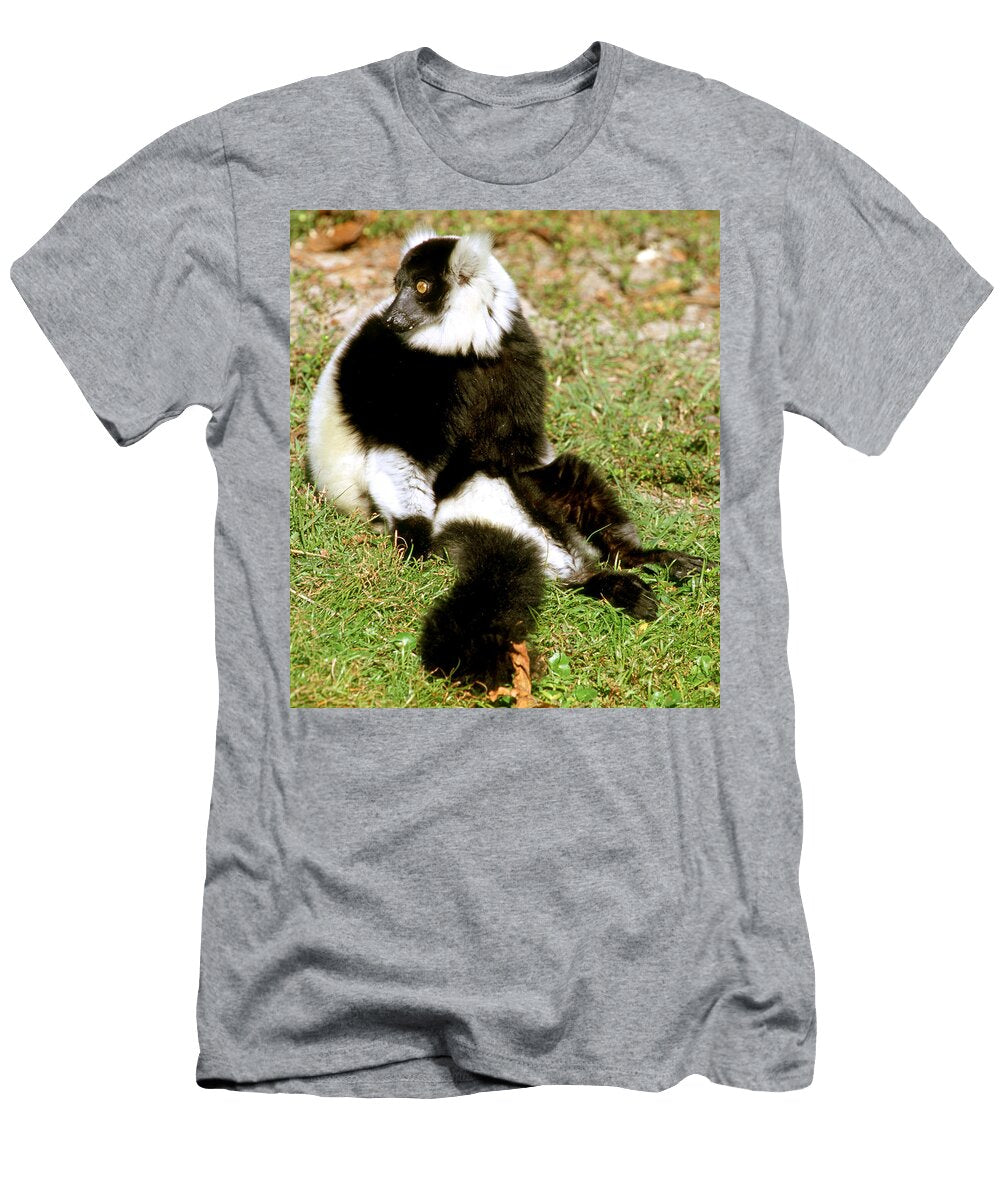 4 Black and White Ruffed Lemur Millard H Sharp T-Shirt