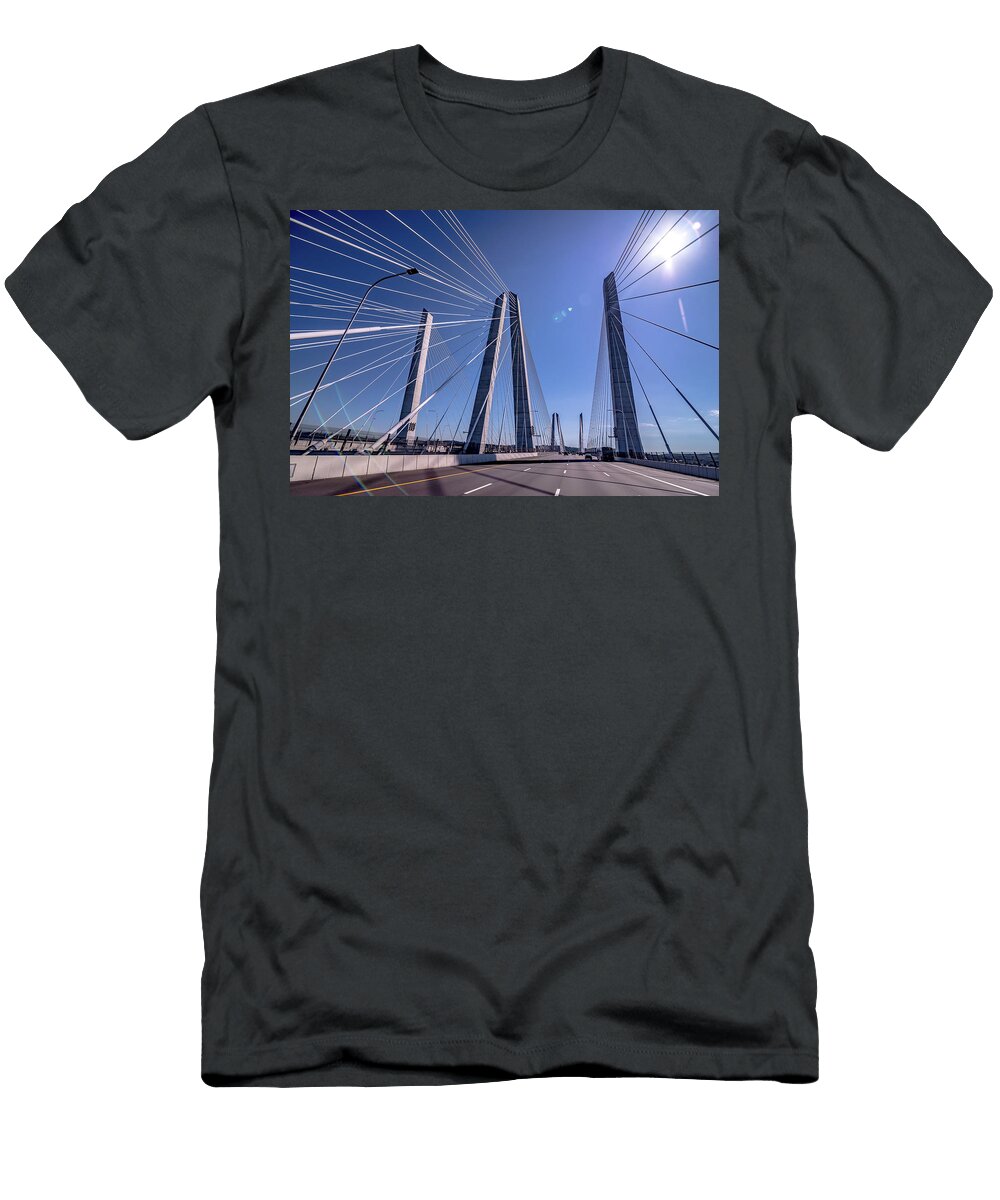 4 Crossing the Governor Mario M Cuomo Bridge Alex Grichenko T-Shirt
