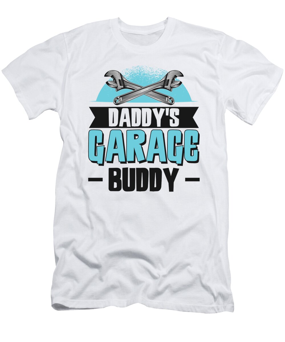 4 Daddys Garage Buddy Dad Mechanic Car Technician Toms Store T-Shirt
