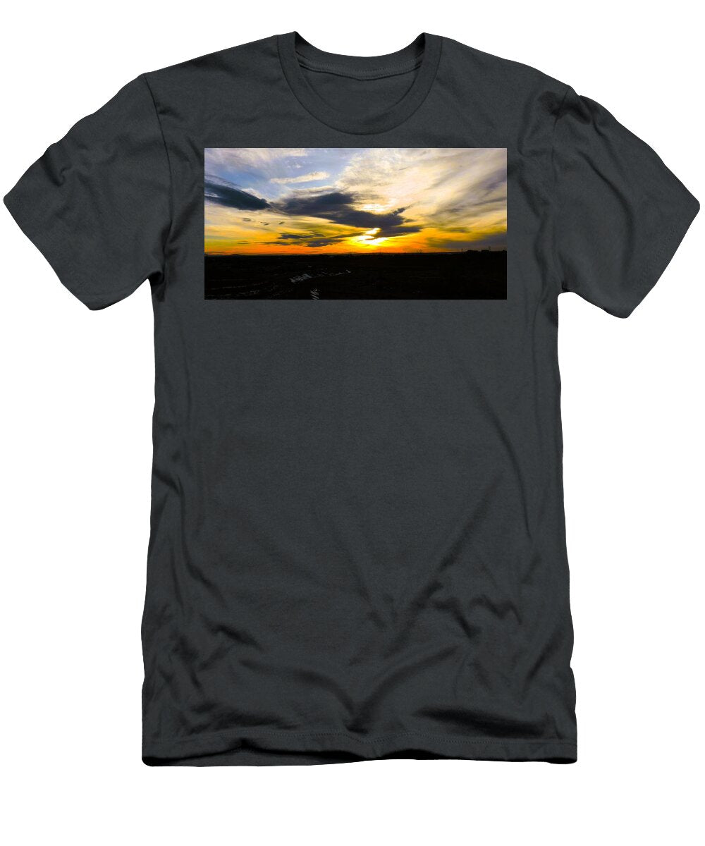 4 Dramatic Sunset Over Horizon Mario G Rivera T-Shirt