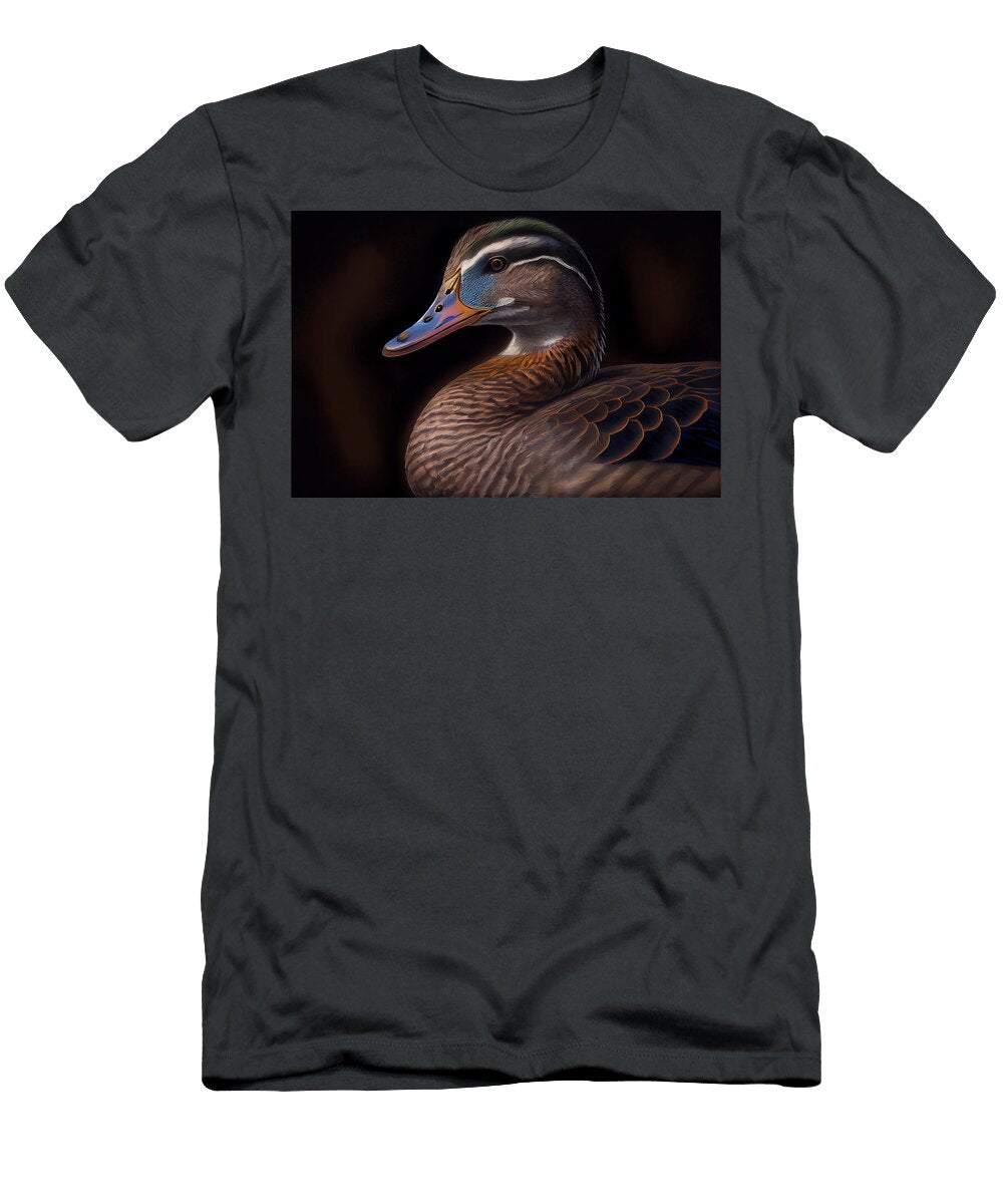 4 Dusky Duck Anas Obscura in a Jack Kirby and Jo By Asar Studios Celestial Images T-Shirt