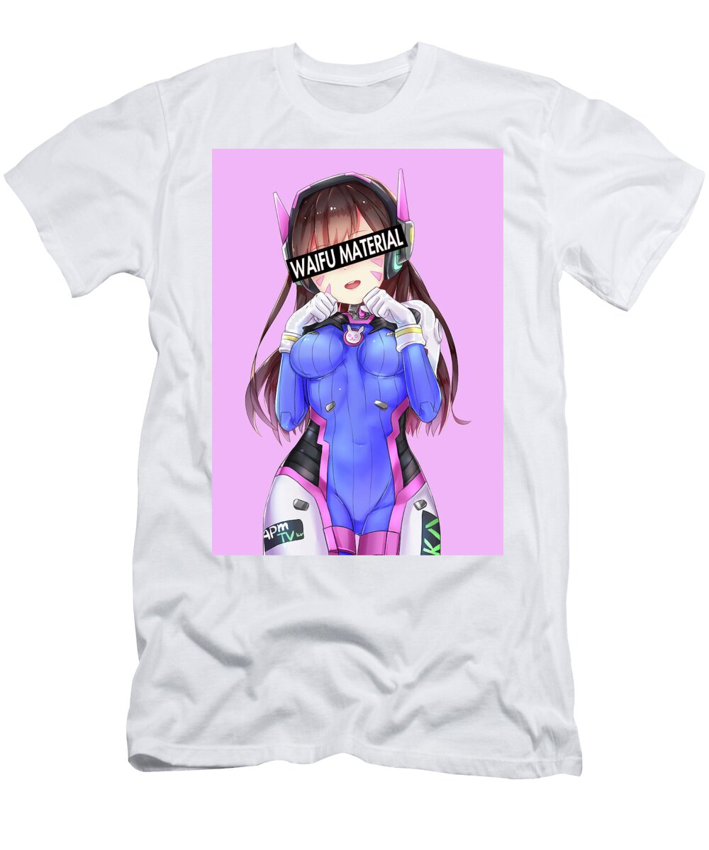 4 Dva Overwatch Waifu Anime Manga Series Fanart Hentai Ahegao Oppai Mad Lab T-Shirt