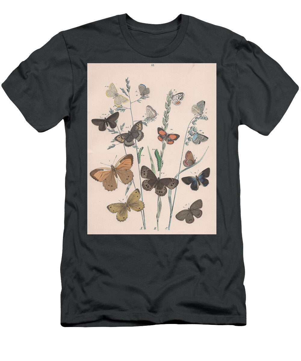 4 European Butterflies Ans Moths W F Kirby T-Shirt