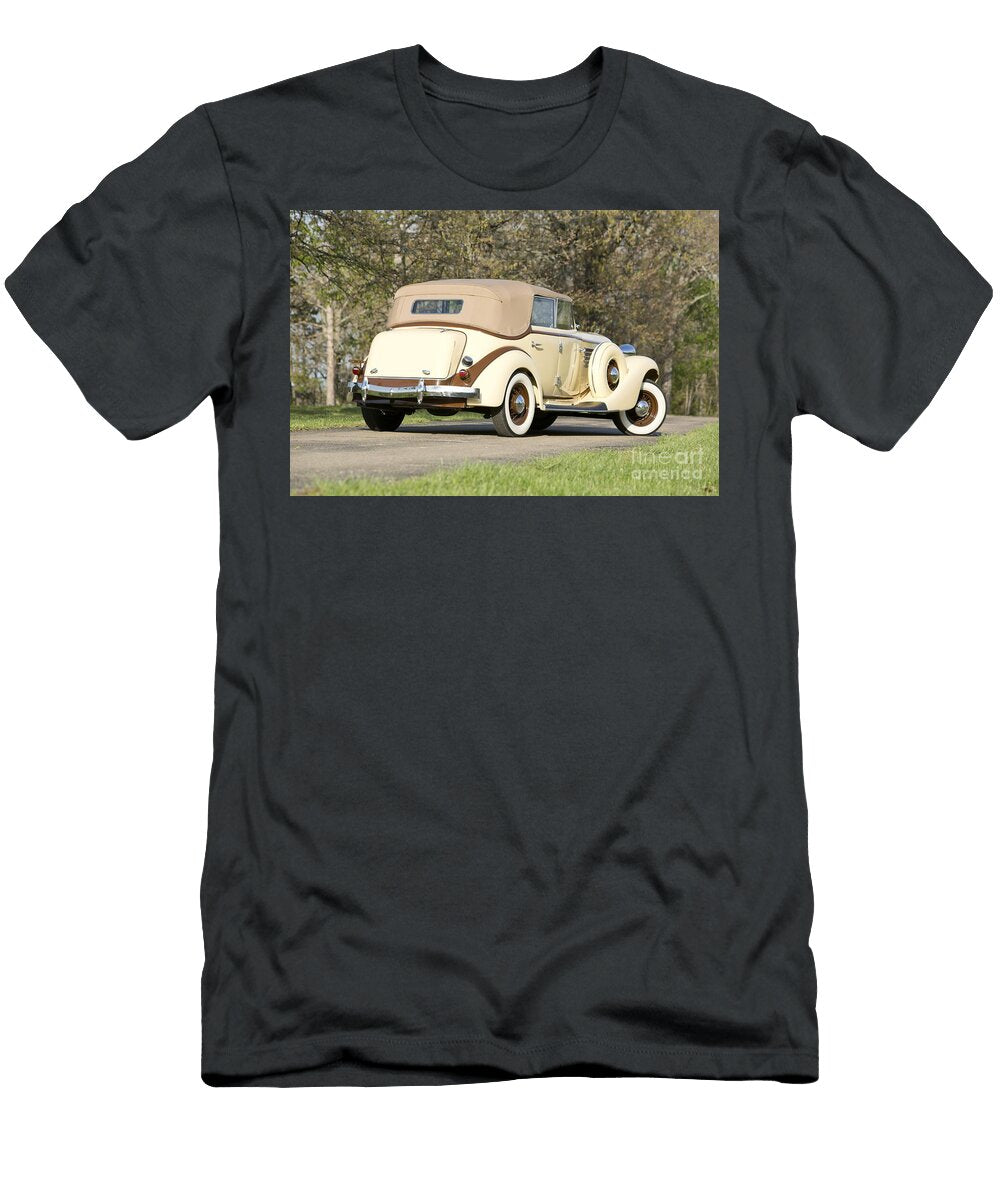 4 Exclusive American Retro Luxury Yellow 1936 Auburn 852 Dual Ratio Supercharged Phaeton Vladyslav Shapovalenko T-Shirt