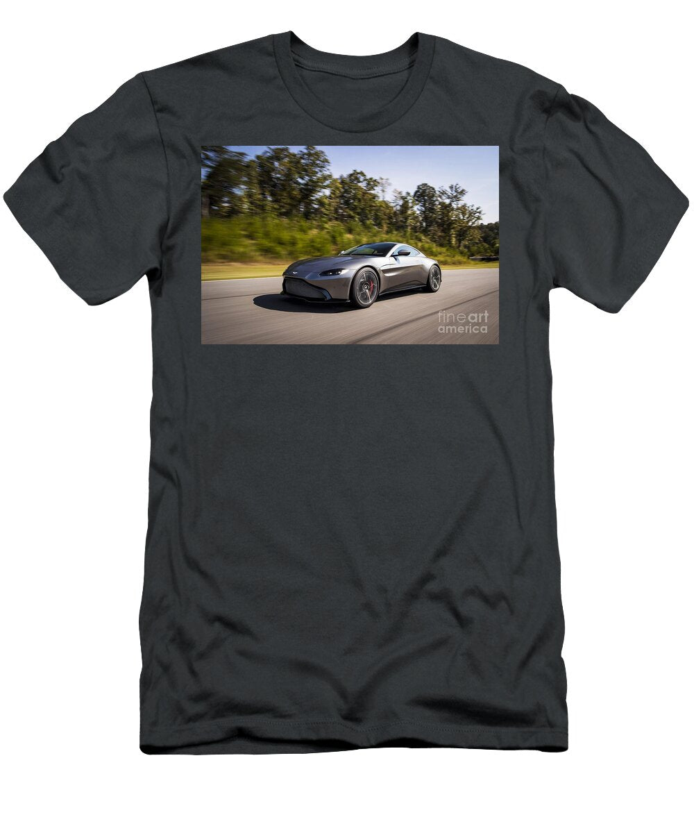 4 Exclusive Luxury Supercar Gray Aston Martin Vantage V8 Amg Engine M177 40l Twin Turbocharged Vladyslav Shapovalenko T-Shirt