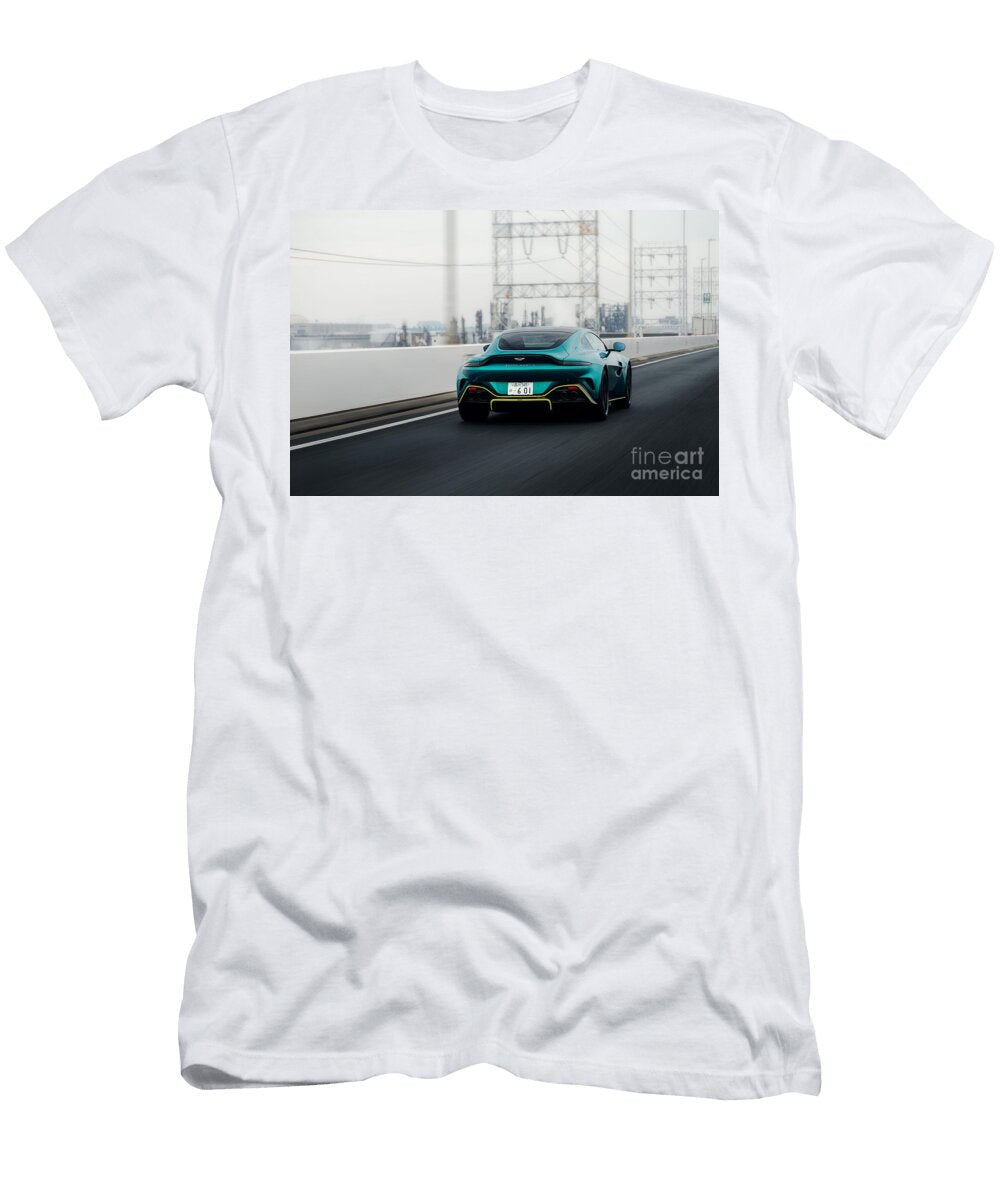 4 Exclusive Luxury Supercar Green Aston Martin Vantage V8 Amg Engine M177 40l Twin Turbocharged Vladyslav Shapovalenko T-Shirt