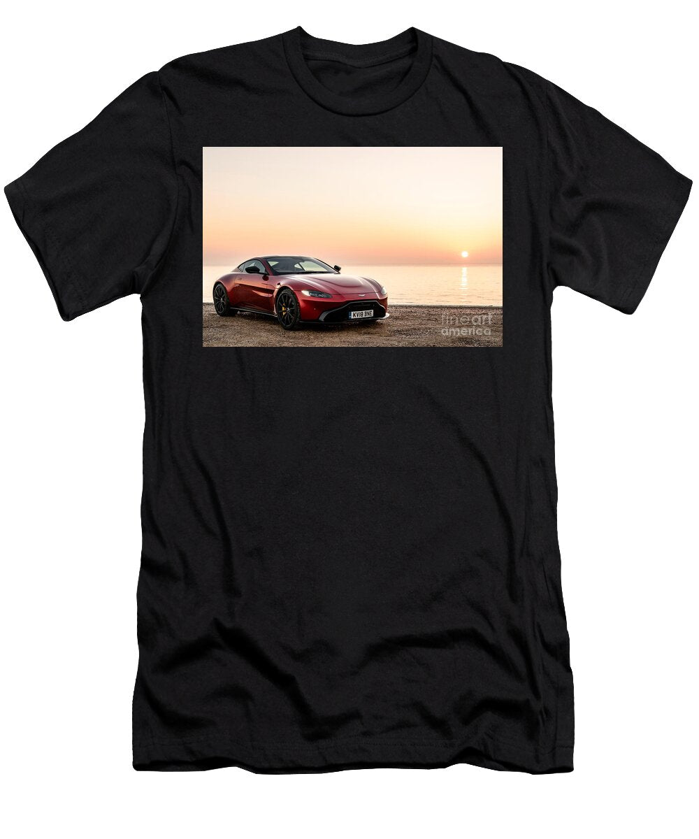 4 Exclusive Luxury Supercar Red Aston Martin Vantage V8 Amg Engine M177 40l Twin Turbocharged Vladyslav Shapovalenko T-Shirt