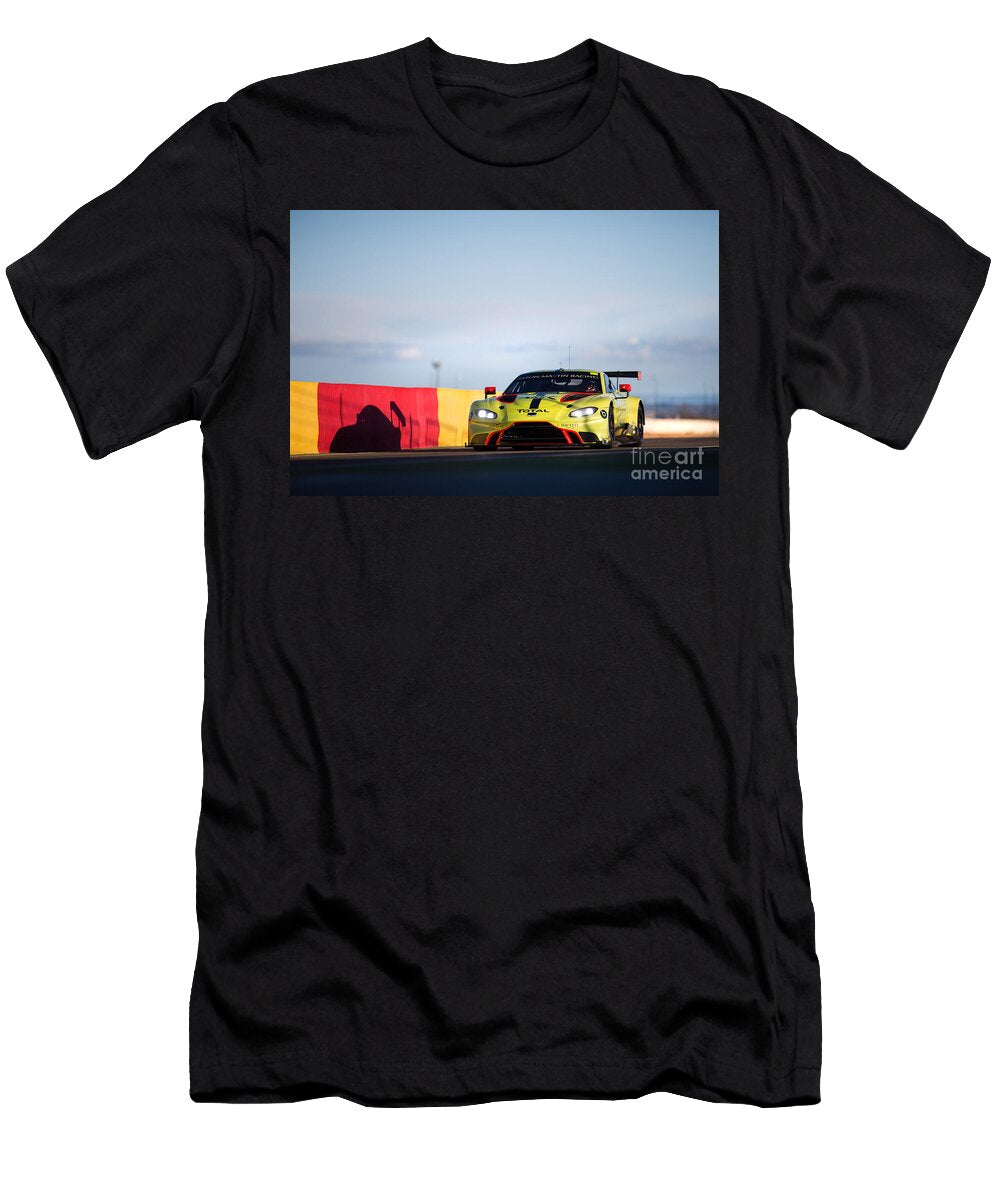 4 Exclusive Racing Supercar Yellow Aston Martin Vantage Gte Amg M177 40l V8 Turbocharged Vladyslav Shapovalenko T-Shirt
