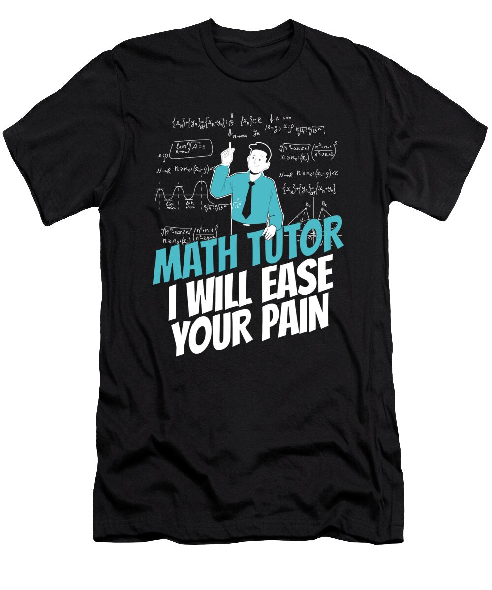 4 Funny Math Teacher School Educator Education Math Tutor Crazy Squirrel T-Shirt