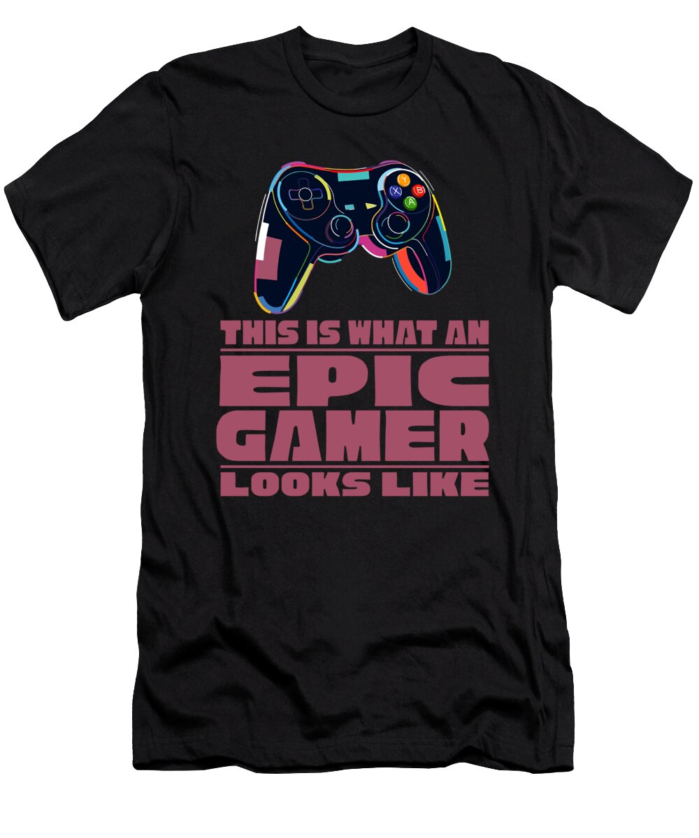 4 Gamer Gaming Video Games Crazy Squirrel T-Shirt