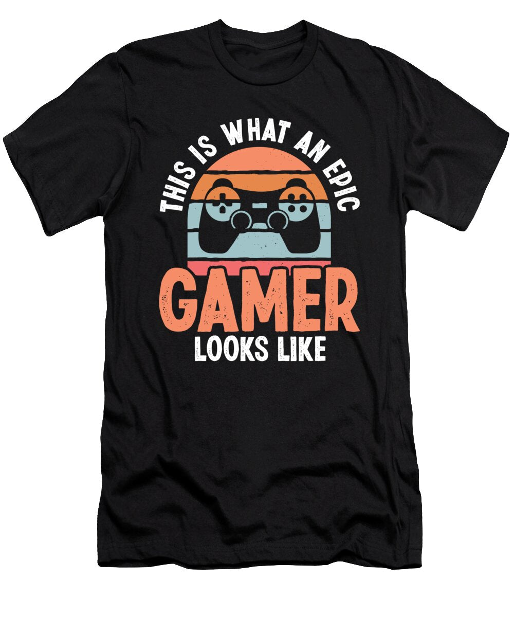 4 Gaming Gamer Video Games Crazy Squirrel T-Shirt
