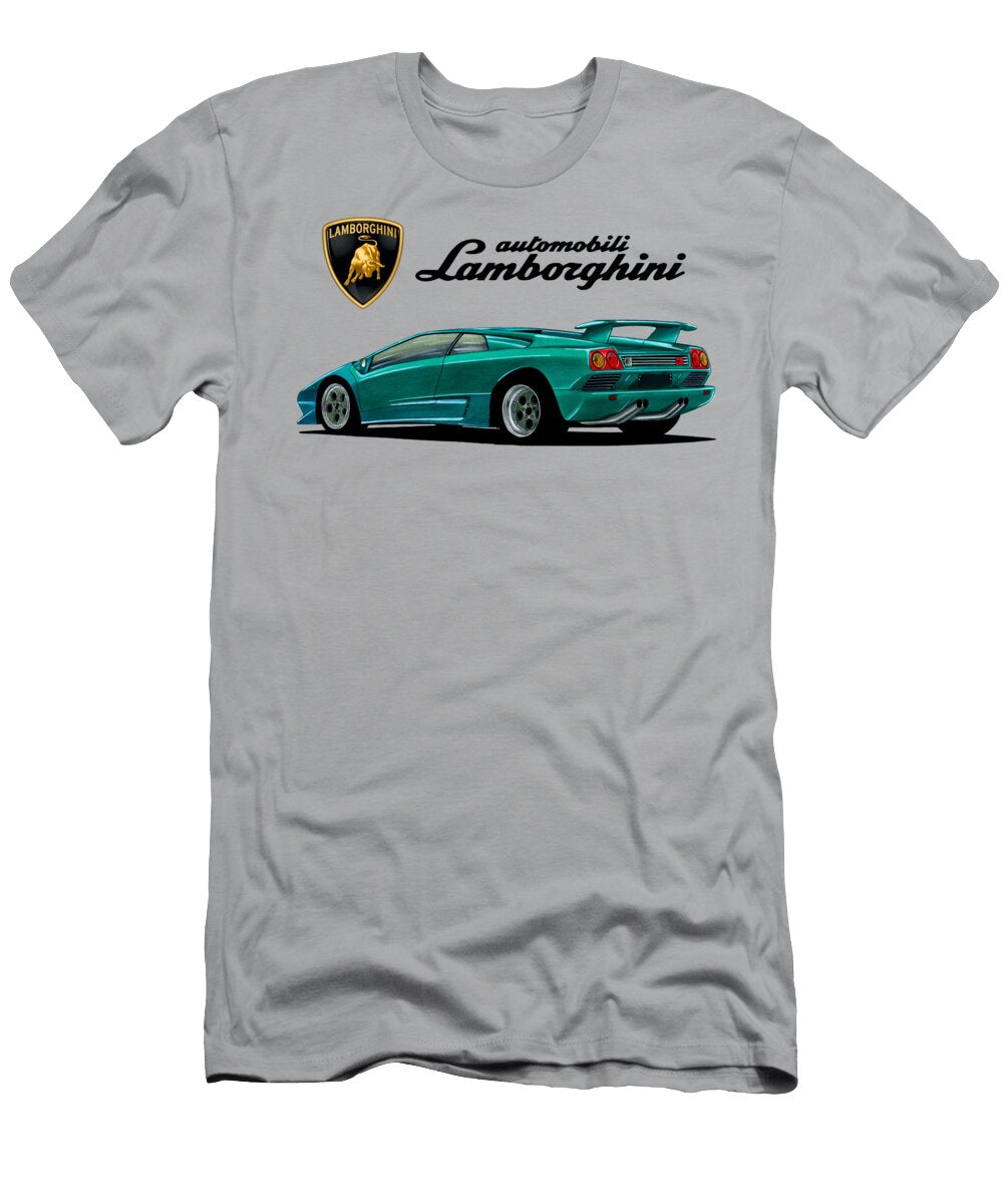 4 Italian 2 Door Supercar Lamborghini Diablo Vt with 57l 500hp V12 Engine Vladyslav Shapovalenko T-Shirt