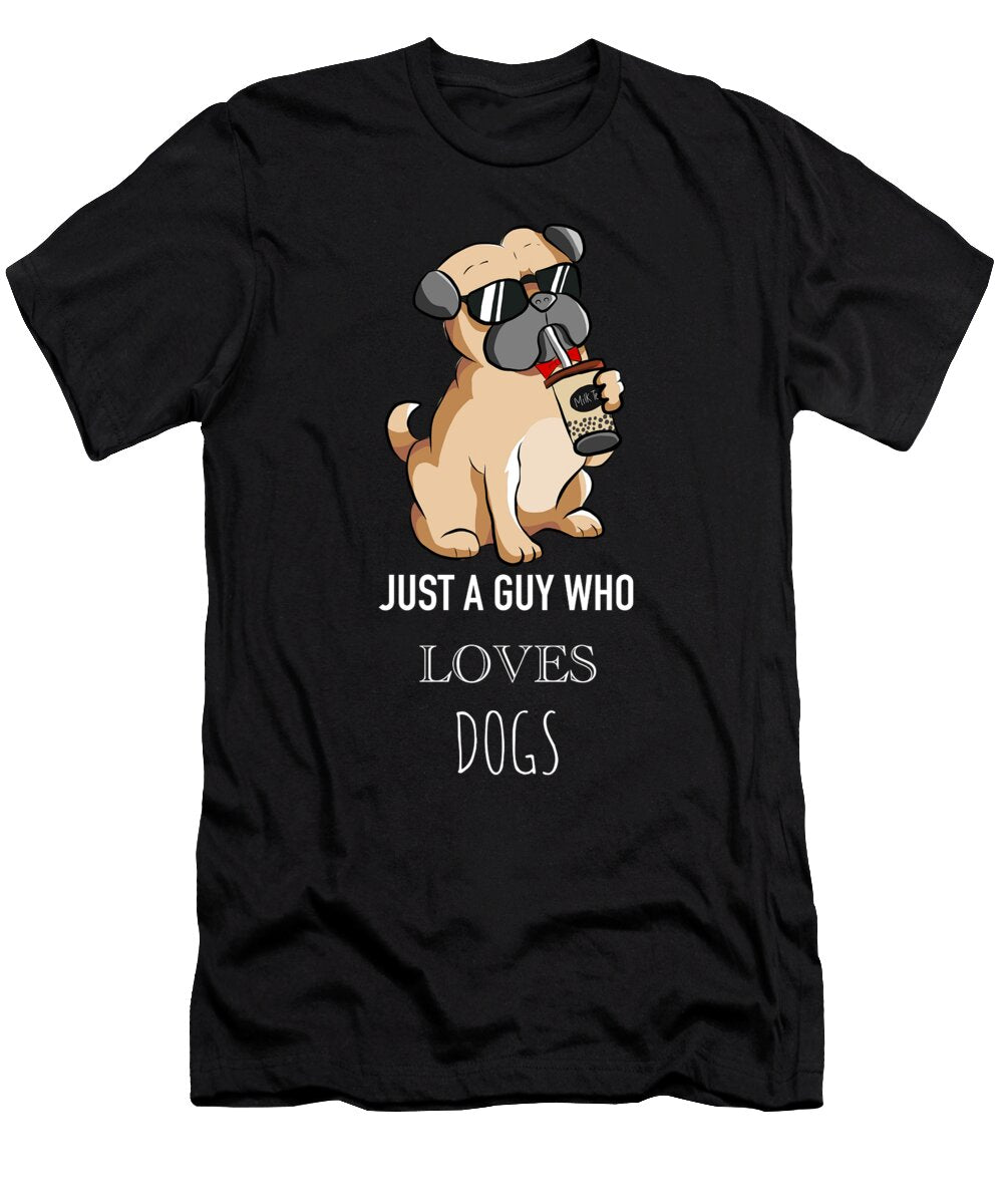 4 Just a Guy Who Loves Dogs Funny Dog Cynto T-Shirt