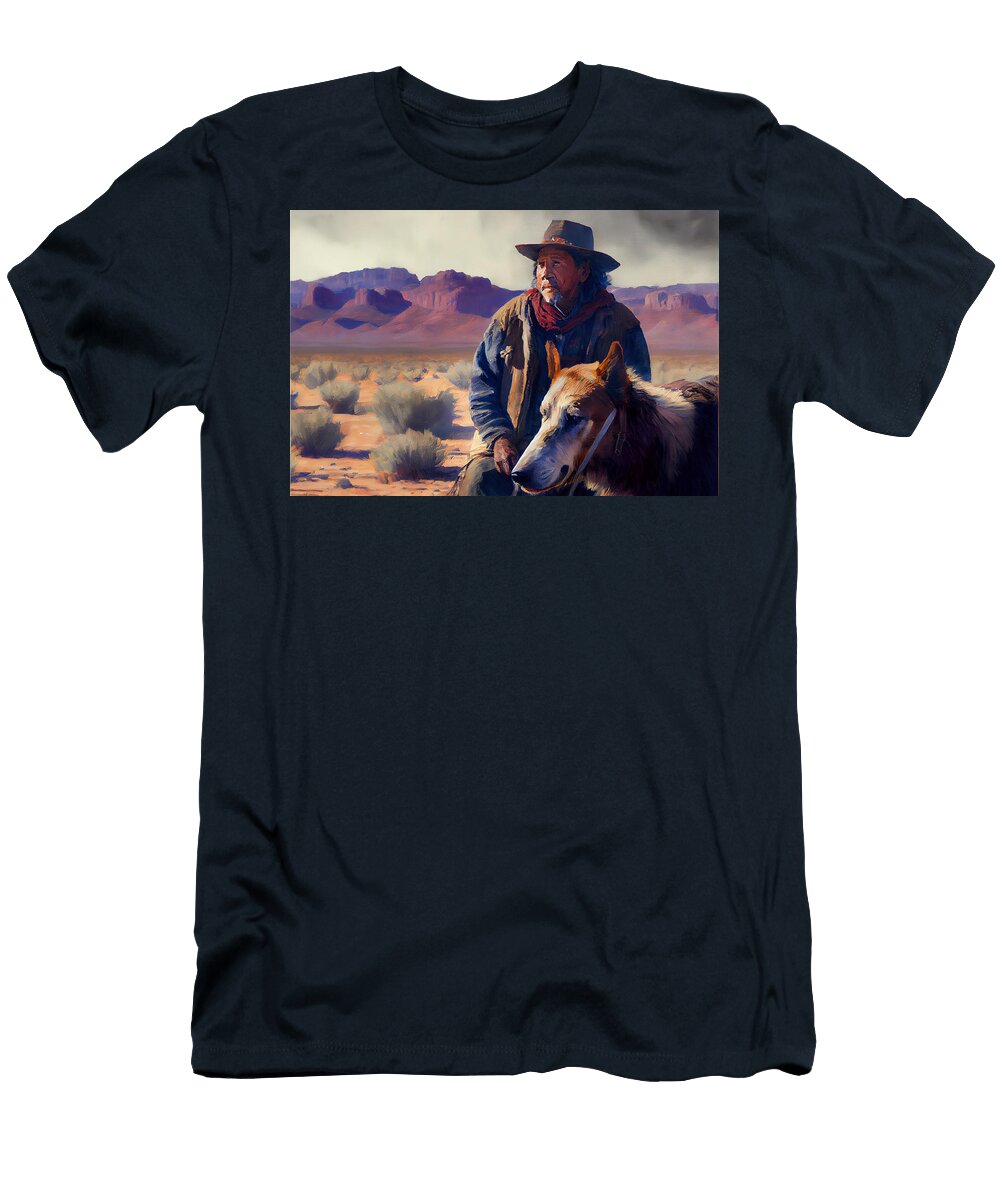 4 Navajo Shepherd in a Jack Kirby Style Gentle an By Asar Studios Celestial Images T-Shirt