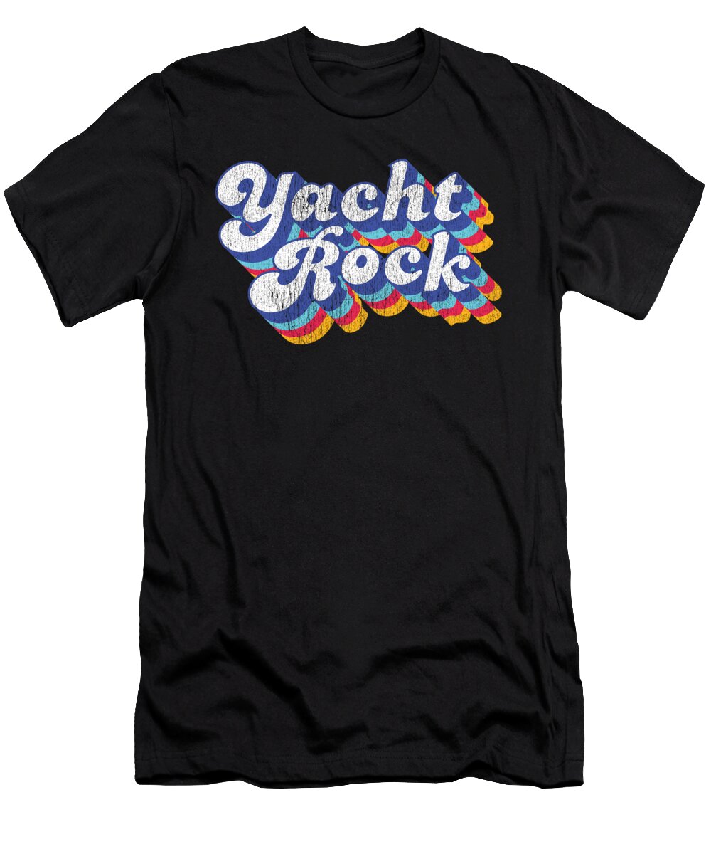4 Psychedelic Fade Yacht Rock Party Boat Drinking Vector Deluxe T-Shirt