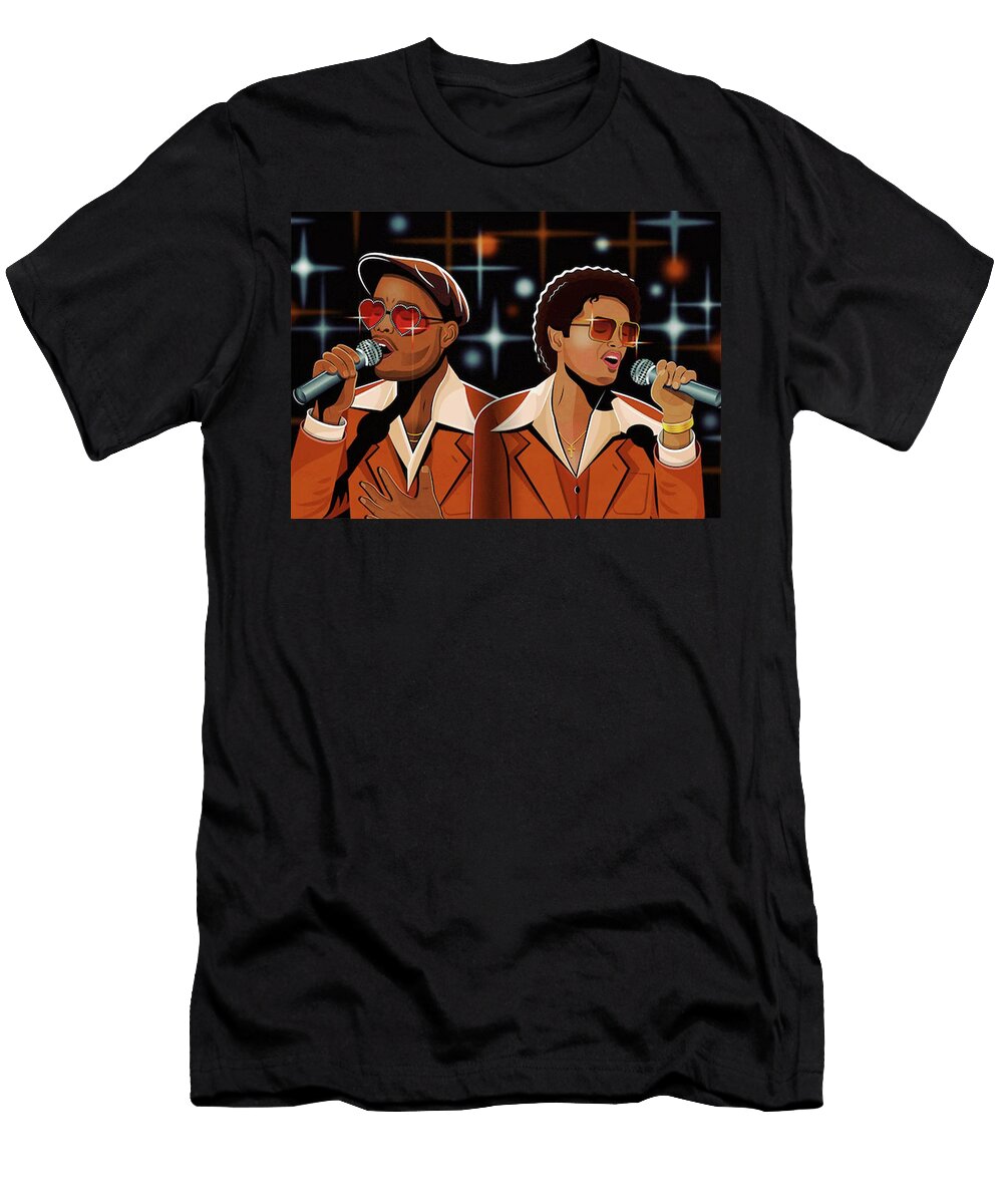 4 Silk Sonic Bruno Mars Anderson Paak Kate Chandler T-Shirt