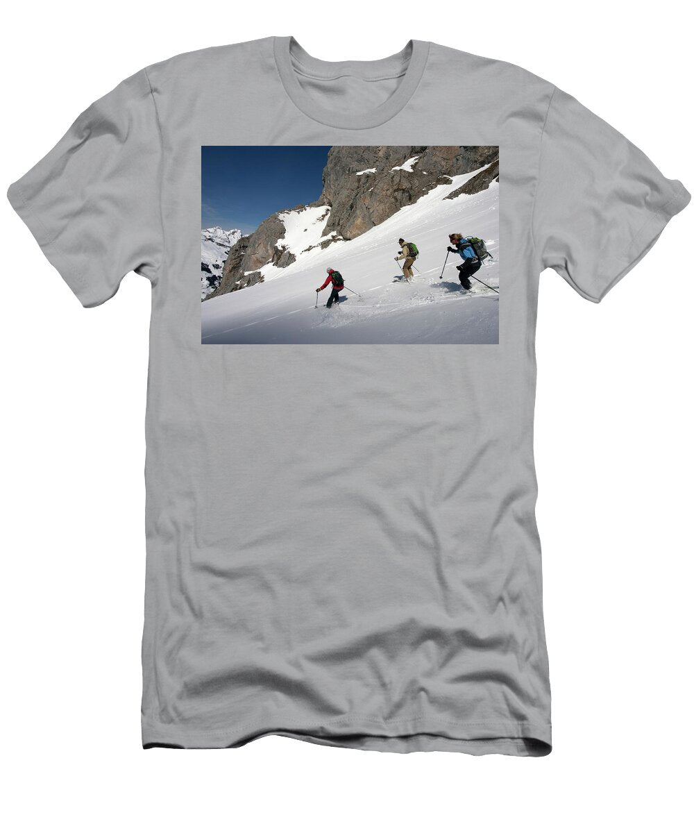 4 Ski Touring in Aravis Mario Colonel T-Shirt