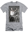 4 the Girl on the Background of Vintage Car Andrey Godyaykin T-Shirt