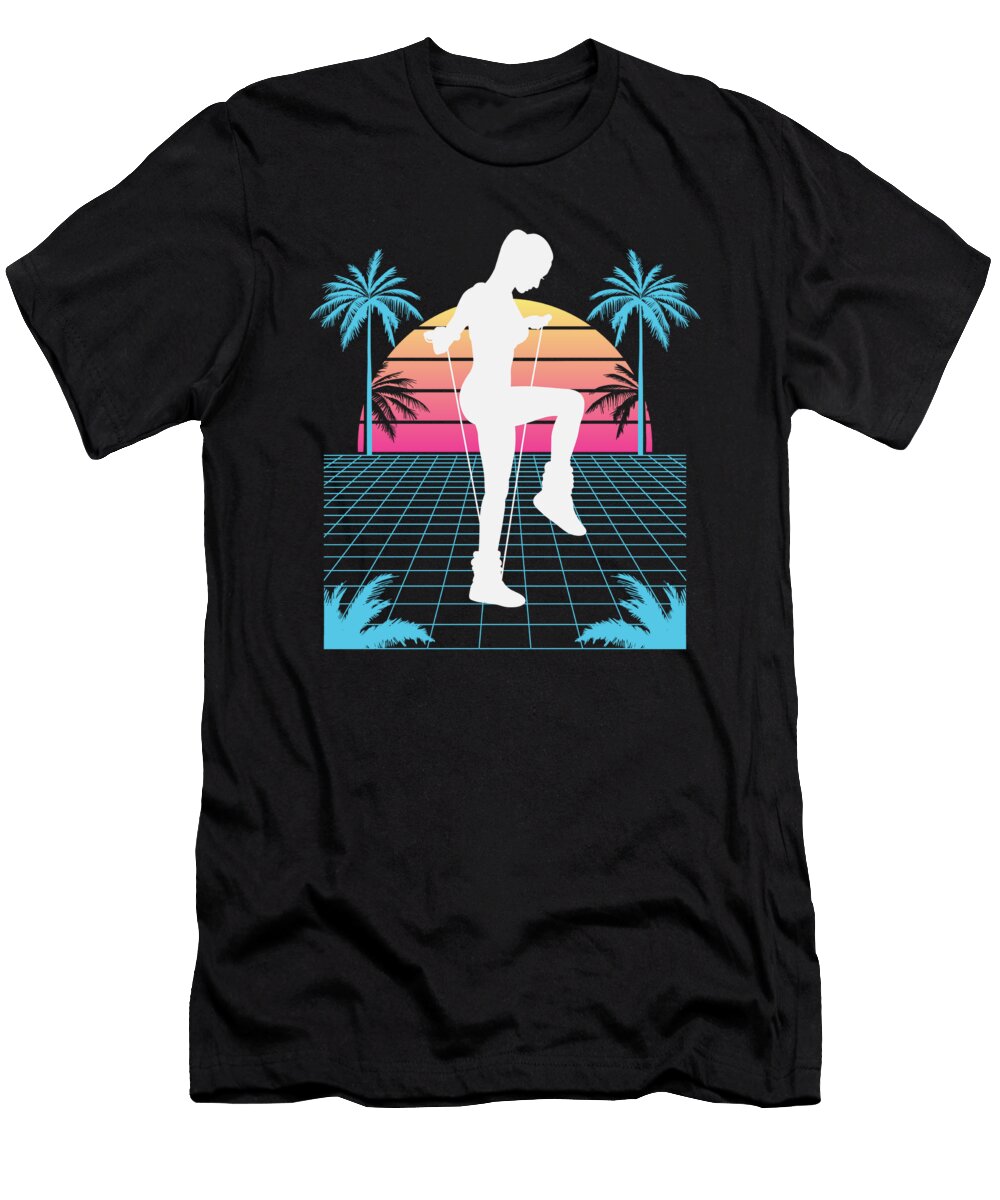 4 Vaporwave Rope Jumping Greenoptix T-Shirt