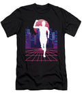4 Vaporwave Synthwave Skyline Marathon Trail Running Greenoptix T-Shirt
