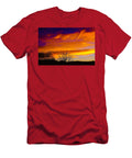 4 Vibrant Sunset Over Silhouetted Trees Mario G Rivera T-Shirt