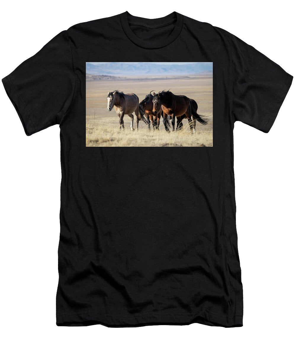 4 Wild Horses Julie Argyle T-Shirt