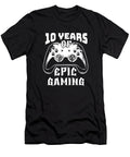 43 Gaming 10th Birthday Video Games 10 Year Old Gamer Crazy Squirrel T-Shirt