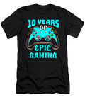 44 Gaming 10th Birthday Video Games 10 Year Old Gamer Crazy Squirrel T-Shirt