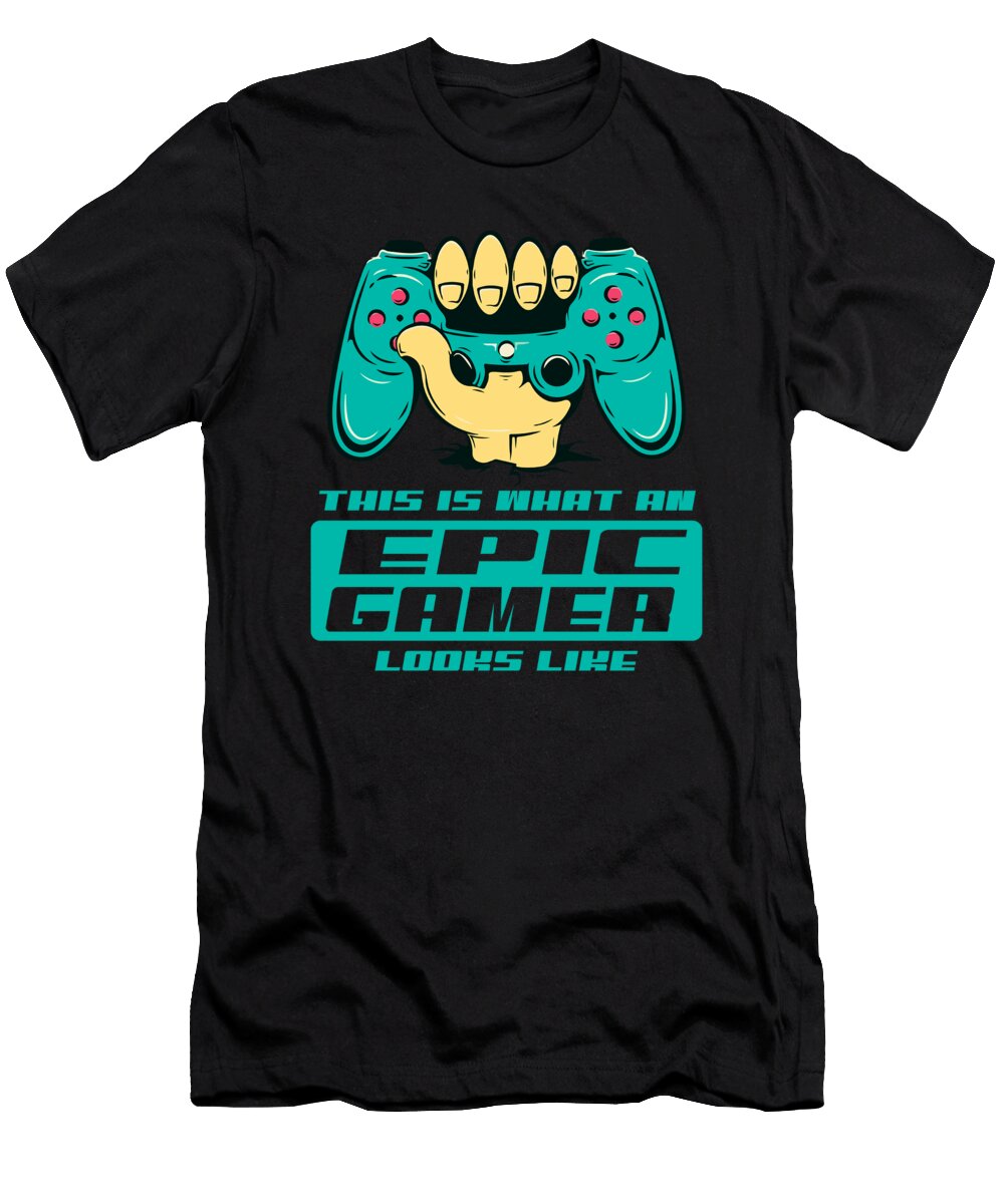 44 Gaming Video Games Gamer Crazy Squirrel T-Shirt