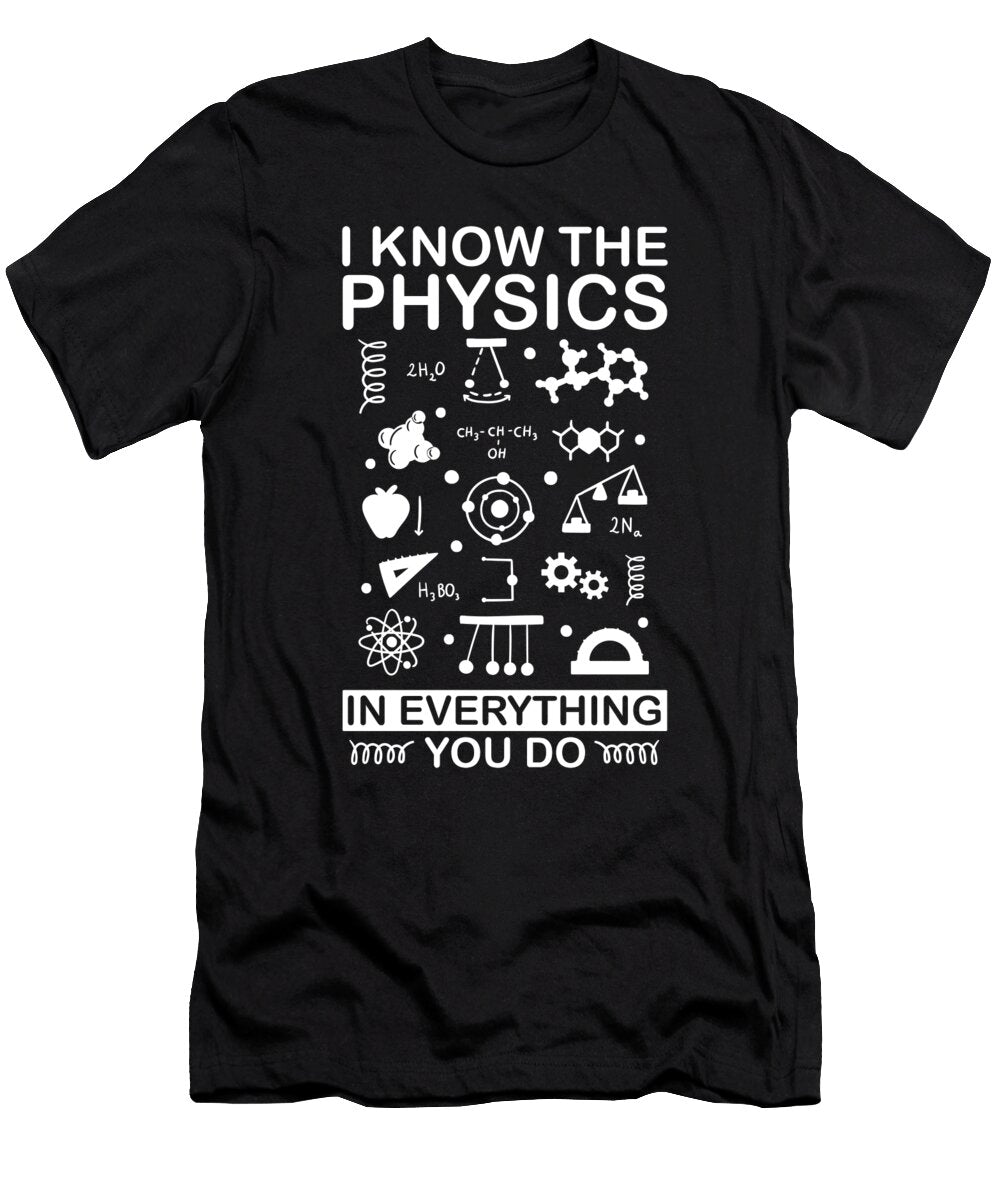 48 Physicist Scientist Science Applied Physics Crazy Squirrel T-Shirt