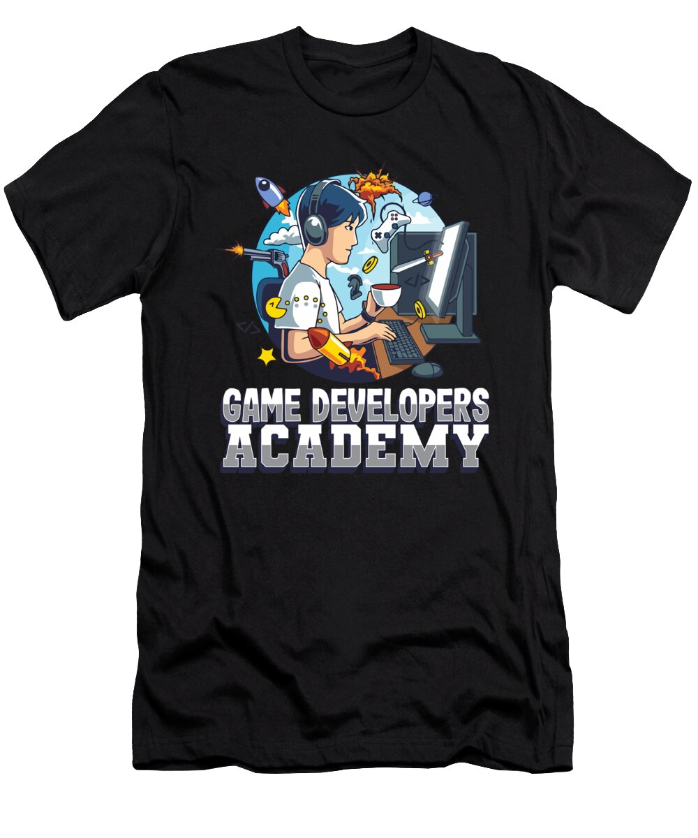 49 Gaming Video Games Gamer Crazy Squirrel T-Shirt
