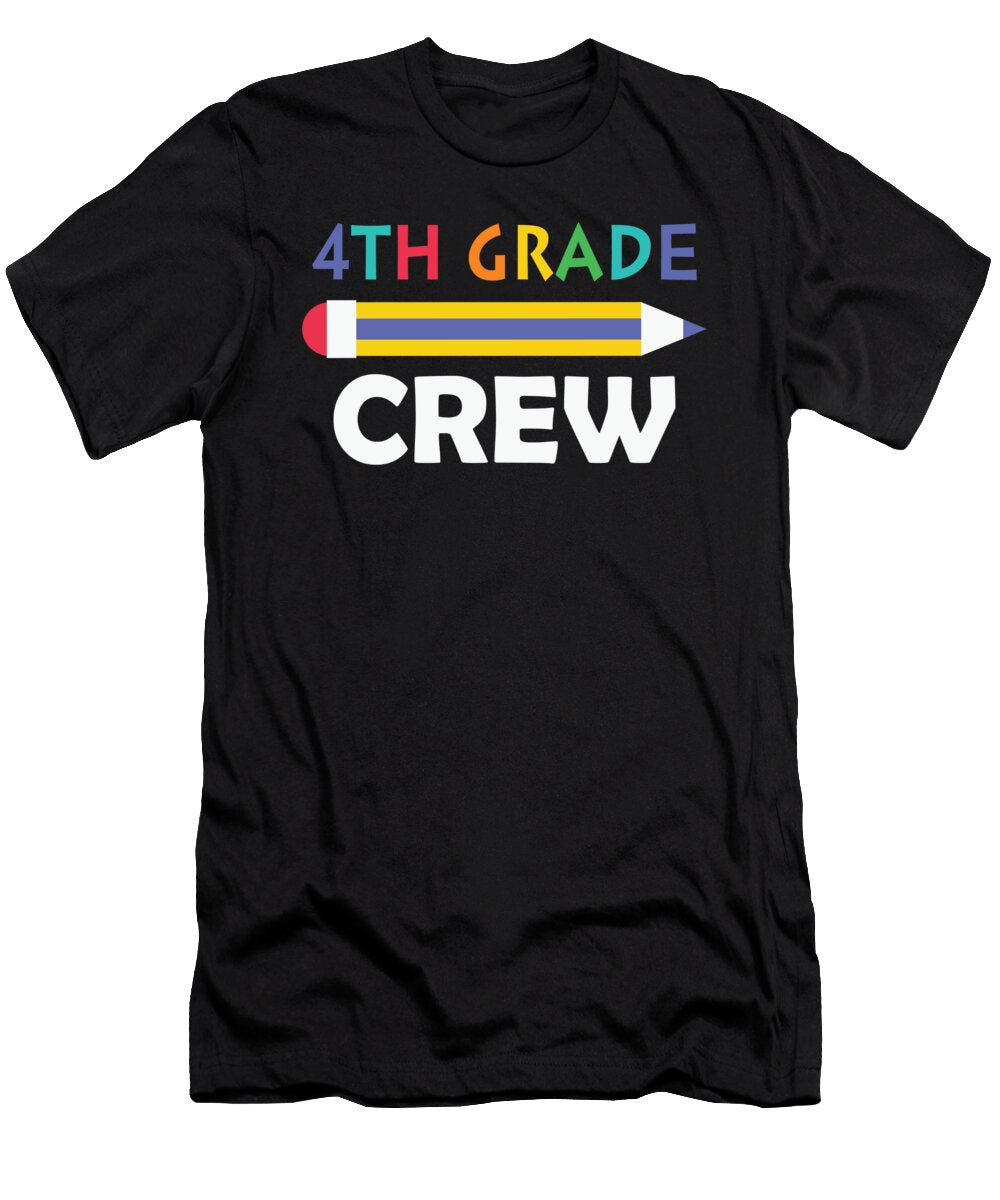 4th Grade Crew Funny for 4th Graders Licensed Art T-Shirt