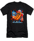 4th of July Hotdog American Flag Patriotic Sophie Eleanor T-Shirt