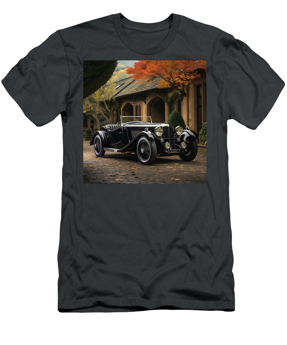 5 1934 Aston Martin 1 Litre Mark Ii Long Chassis By Asar Studios Celestial Images T-Shirt