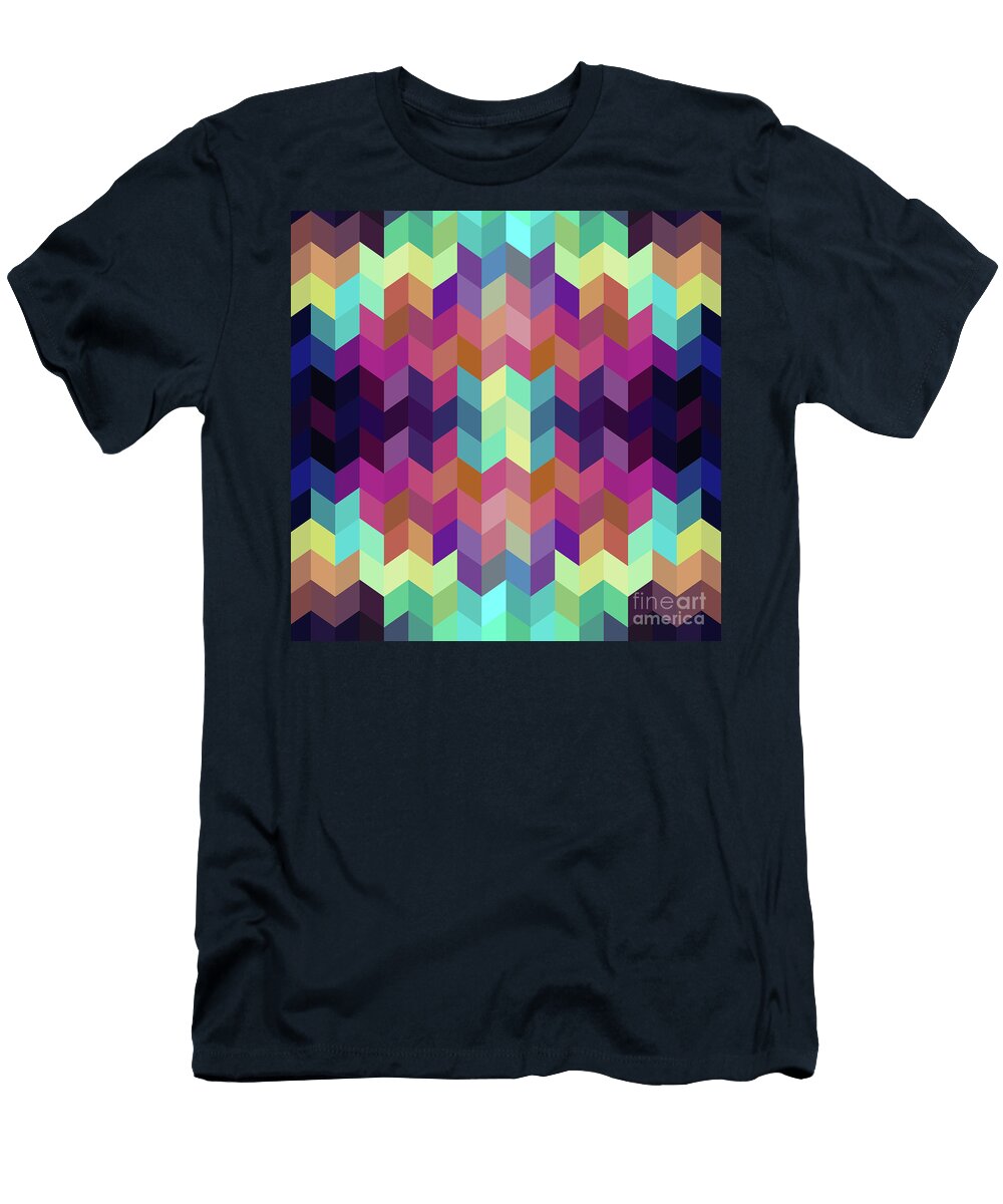 5 Colorful Geometric Background Amir Faysal T-Shirt
