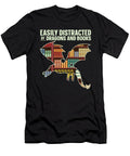 5 Easily Distracted By Dragons and Books Book Nerd Toms Store T-Shirt