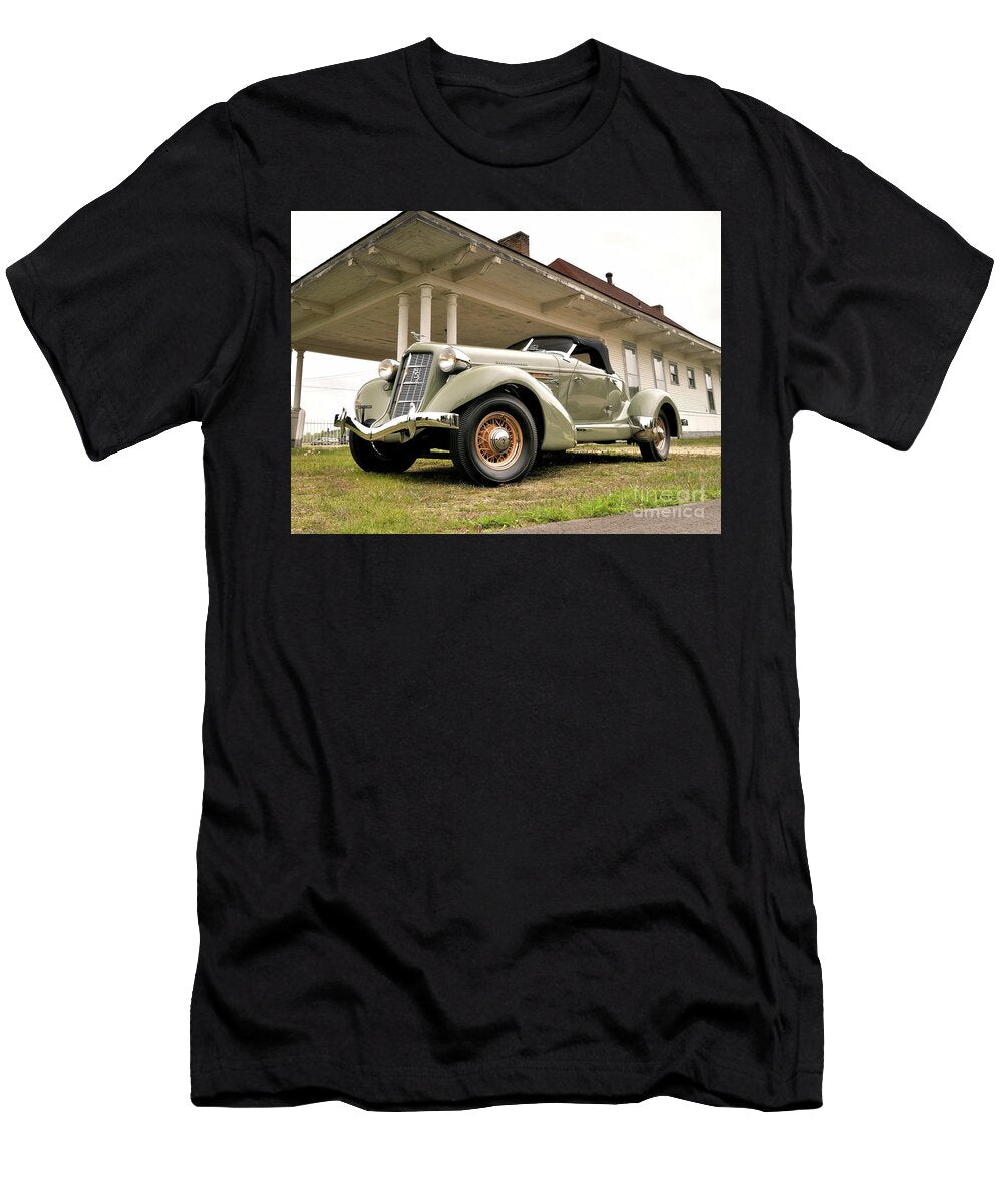 5 Exclusive American Retro Luxury Gray 1936 Auburn 852 Sc Dual Ratio Supercharged Speedster Vladyslav Shapovalenko T-Shirt