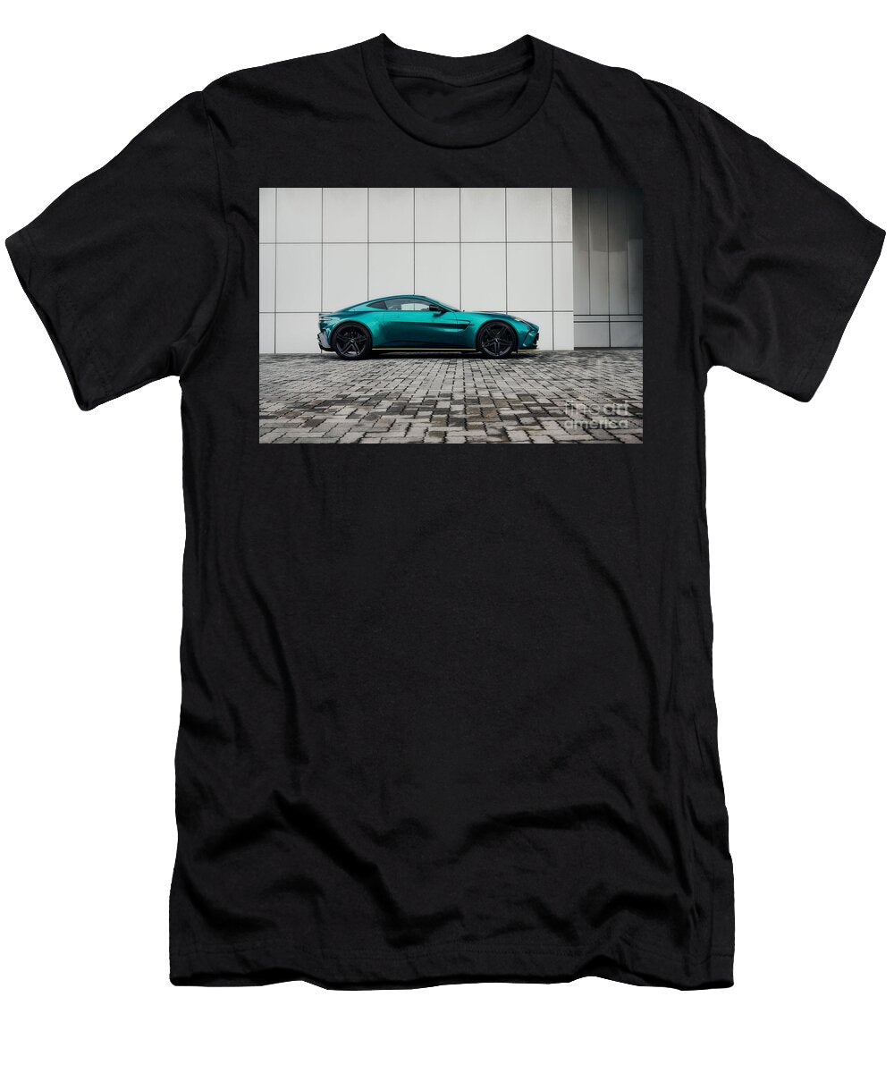 5 Exclusive Luxury Supercar Green Aston Martin Vantage V8 Amg Engine M177 40l Twin Turbocharged Vladyslav Shapovalenko T-Shirt