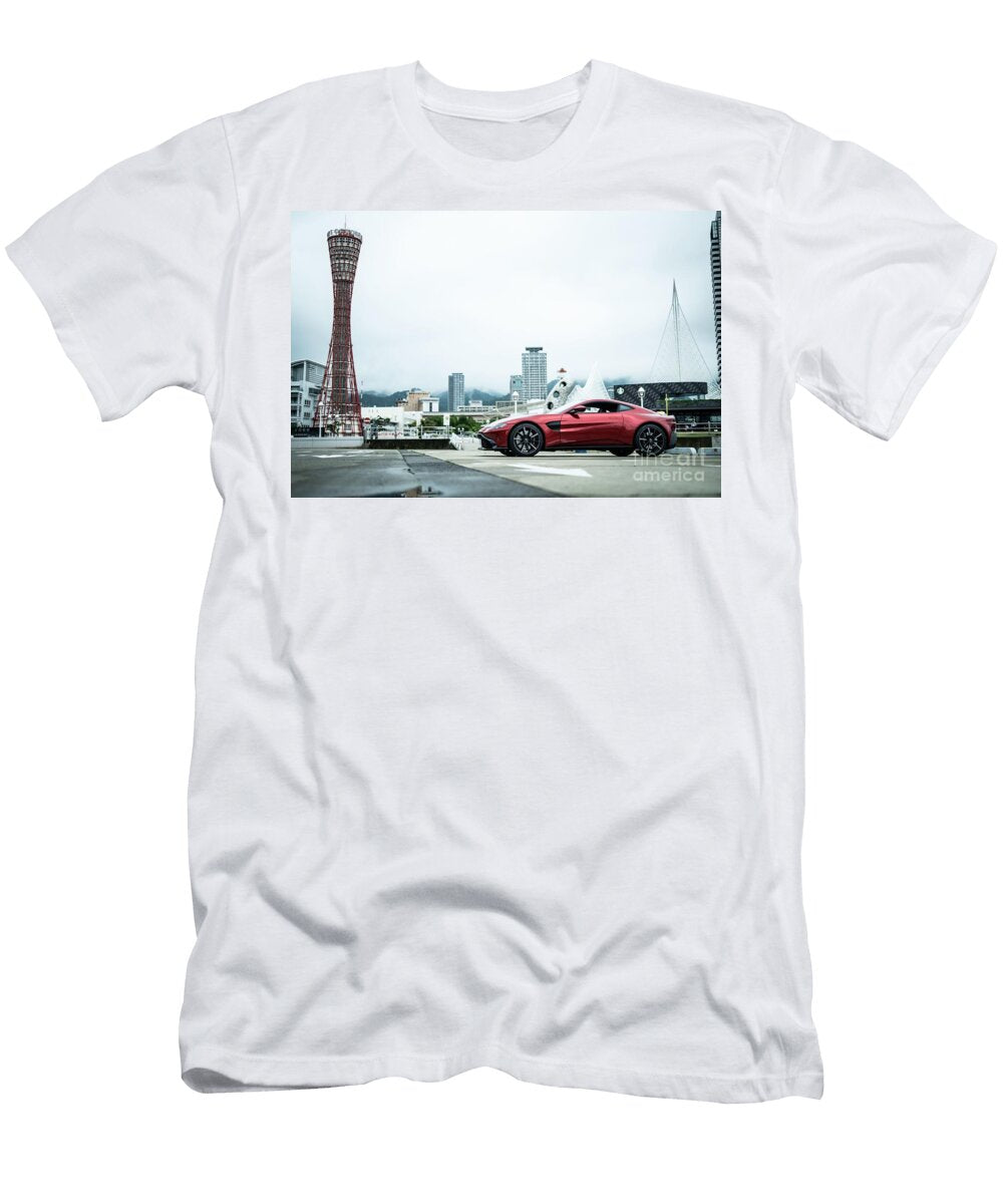 5 Exclusive Luxury Supercar Red Aston Martin Vantage V8 Amg Engine M177 40l Twin Turbocharged Vladyslav Shapovalenko T-Shirt