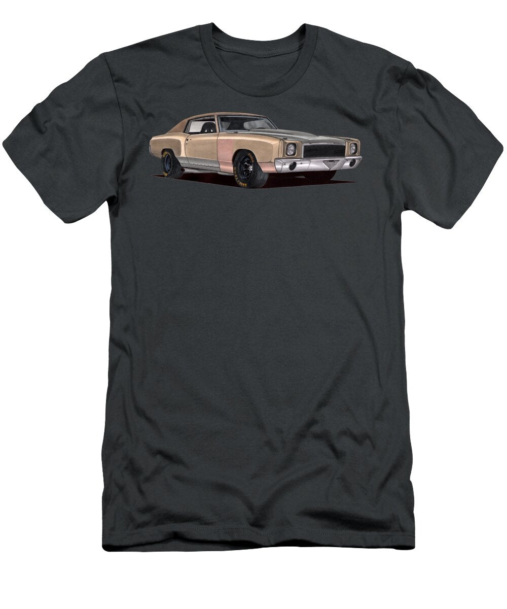 5 Exclusive Movie Car Chevrolet Monte Carlo Coupe 1971 103l V8 Big Block Fast and Furious Tokyo Drift Vladyslav Shapovalenko T-Shirt