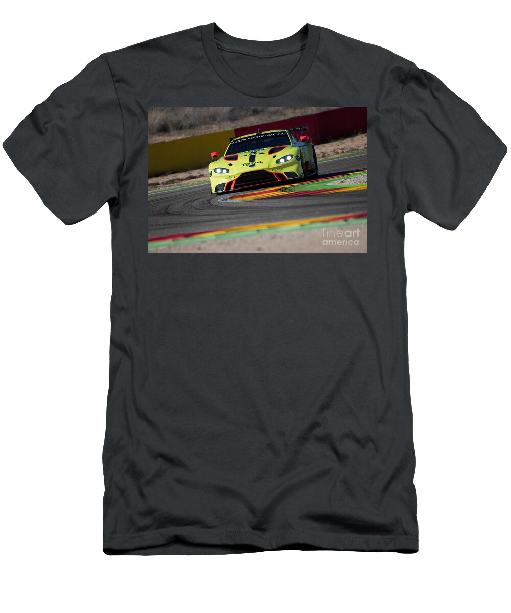 5 Exclusive Racing Supercar Yellow Aston Martin Vantage Gte Amg M177 40l V8 Turbocharged Vladyslav Shapovalenko T-Shirt